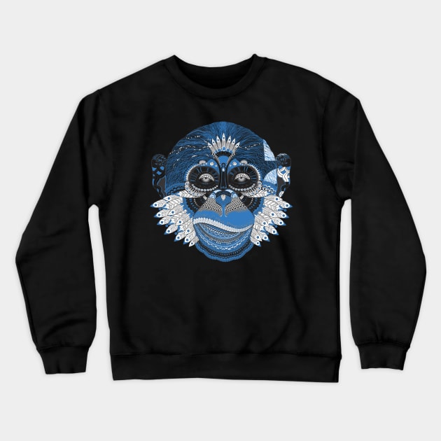 Psychedelic Monkey, Stoned Ape Crewneck Sweatshirt by AltrusianGrace